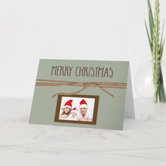 God jul Mini Photo Helgkort (Framsida)