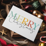 God jul minimalistisk färgfull enkel kort<br><div class="desc">Den här designen kan vara personlig om du väljer Redigera design. Du kan också överföra till andra objekt. Kontakta mig på colorflowcreations@gmail.com eller använda alternativet chatta överst på sidan om du vill ha den här designen på en annan produkt eller behöver hjälp. Se mer av mina design eller följ mig...</div>