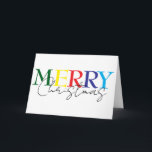 God jul minimalistisk färgfull enkel kort<br><div class="desc">Den här designen kan vara personlig om du väljer Redigera design. Du kan också överföra till andra objekt. Kontakta mig på colorflowcreations@gmail.com eller använda alternativet chatta överst på sidan om du vill ha den här designen på en annan produkt eller behöver hjälp. Se mer av mina design eller följ mig...</div>