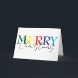 God jul minimalistisk färgfull enkel kort<br><div class="desc">Den här designen kan vara personlig om du väljer Redigera design. Du kan också överföra till andra objekt. Kontakta mig på colorflowcreations@gmail.com eller använda alternativet chatta överst på sidan om du vill ha den här designen på en annan produkt eller behöver hjälp. Se mer av mina design eller följ mig...</div>