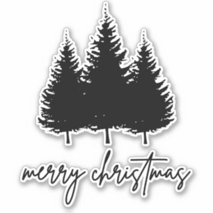 God jul minimalistisk Julhelg Klistermärken