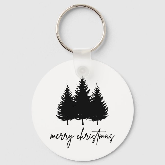 God jul minimalistisk Julhelg Nyckelring (Framsida)