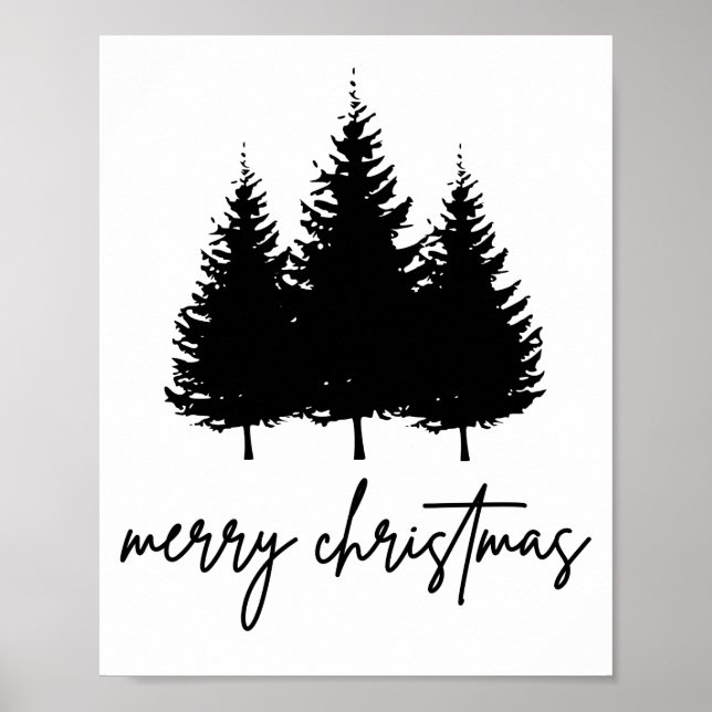 God jul minimalistisk Julhelg Poster (Framsidan)
