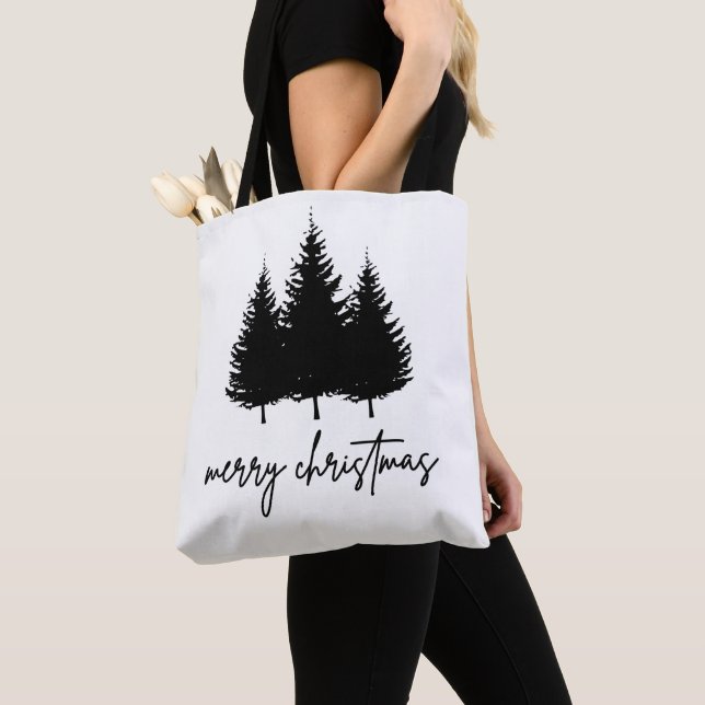 God jul minimalistisk Julhelg Tygkasse (Närbild)