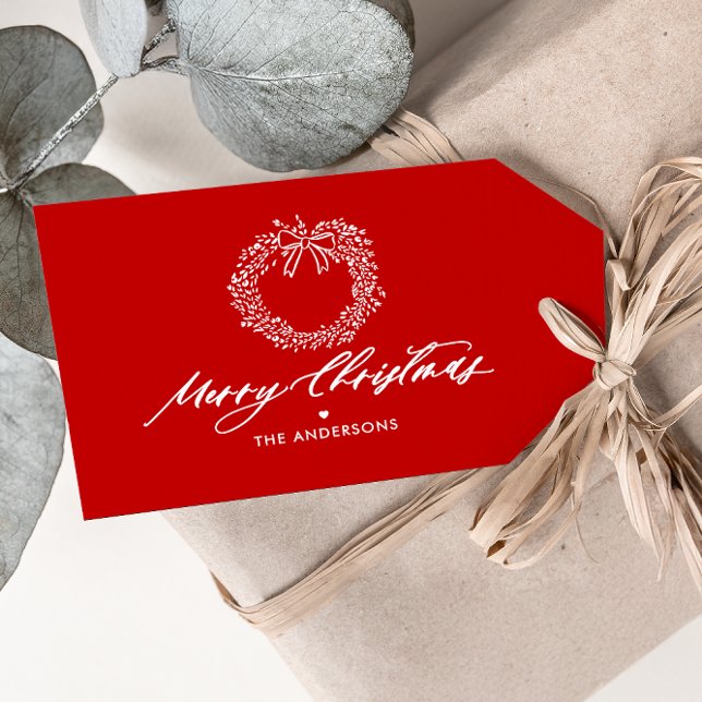 God jul Minimalistisk Personlig av andedräkt Presentetikett (Skapare uppladdad)