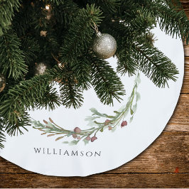 God jul Minimalistisk utandning Julgransmatta Borstad Polyester