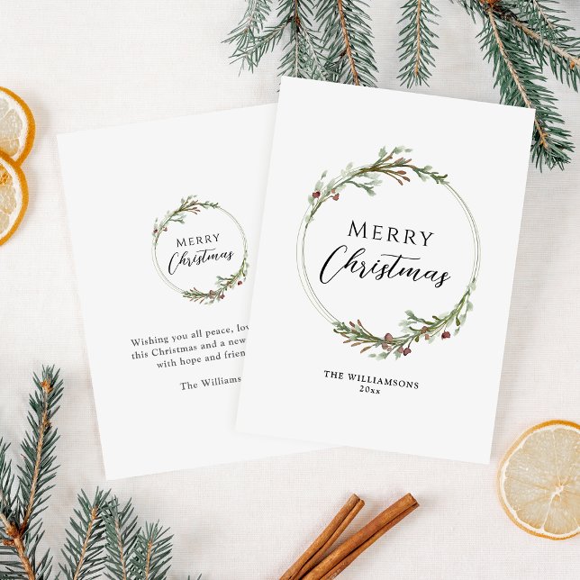 God jul Minimalistisk utandning Julkort (Skapare uppladdad)