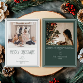 God jul minimalistiskt julkort Guld Inbjudningar