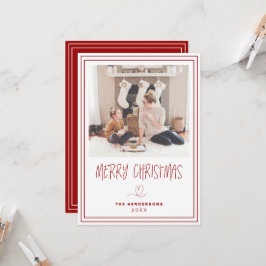 God jul - minimalistiskt julkort inbjudningar