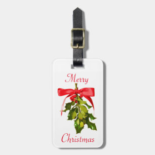 God jul mistletoe bagagebricka