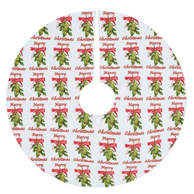 god jul mistletoe julgransmatta borstad polyester (Framsidan)