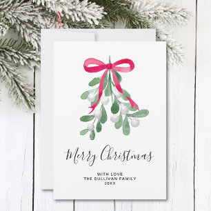God jul Mistletoe Julkort
