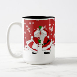 God jul Mistletoe Santa Mugg