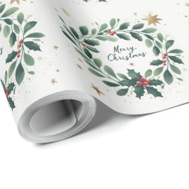 God jul Mistletofrand Presentpapper