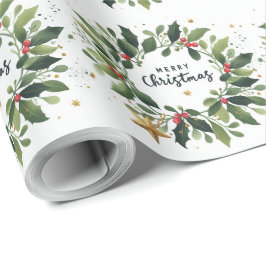 God jul Mistletofrand Presentpapper