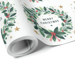 God jul Mistletofrand Presentpapper