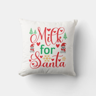 God jul Mjölk för tomten Kudde