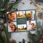 God jul Modern 6-fotokollage Julkort<br><div class="desc">Önskar vänner och familj ett God jul med det här multifotokortet för helgdag. Baksidan har lämnats tom för att du ska kunna skicka ett meddelande om du vill.</div>