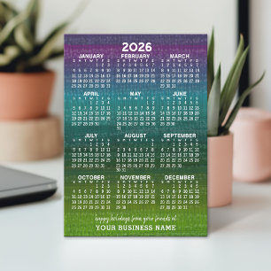 God jul Modern Abstrakt Calendar Julkort
