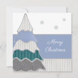 God jul Modern Blue Texturerad Träd