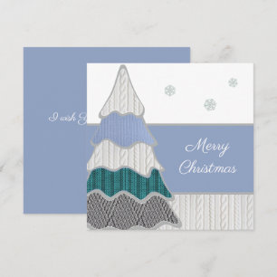 God jul Modern Blue Texturerad Träd