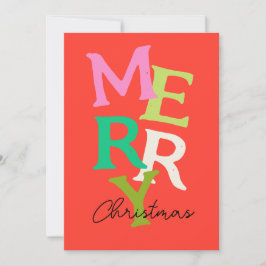 God jul Modern Bright Helgdag Julkort