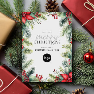 God jul Modern Business Logotyp Julkort