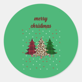 God Jul Modern & Elegant  Runt Klistermärke