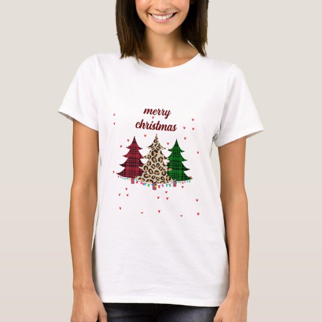 God Jul Modern & Elegant  T Shirt (Framsida)