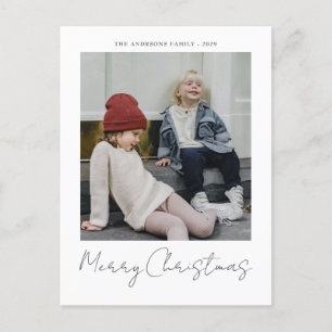 God jul modern, enkel Helgdag Vykort