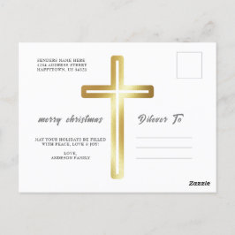 God jul modern, enkel Helgdag Vykort