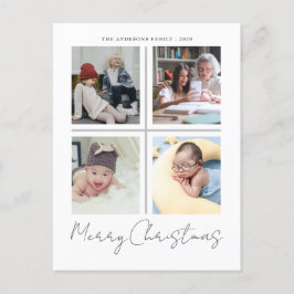 God jul modern, enkel Helgdag Vykort