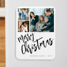 God jul modern familjefoto collage