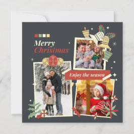 God jul | Modern familjs fotosamling Julkort