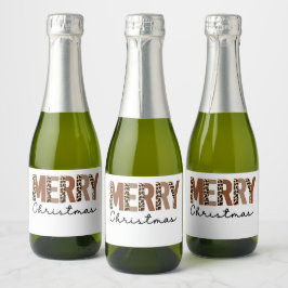 "God jul" Modern Färg Block Leopard Boho