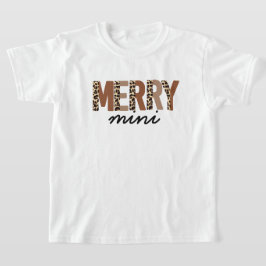 "God jul" Modern Färg Block Leopard Boho T Shirt