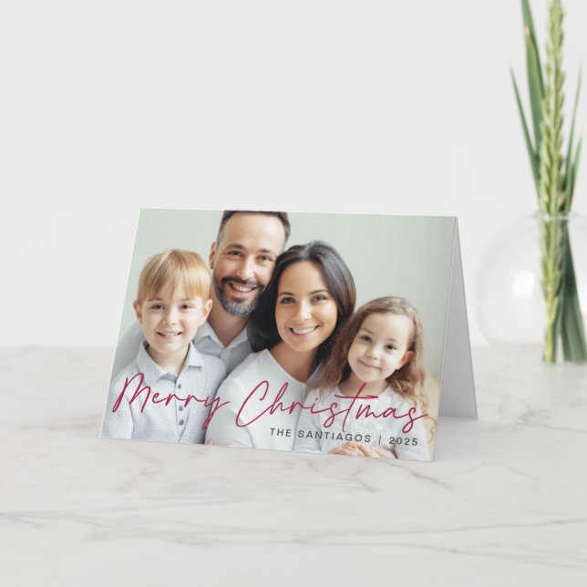 God jul Modern foto Helgkort (Framsida)