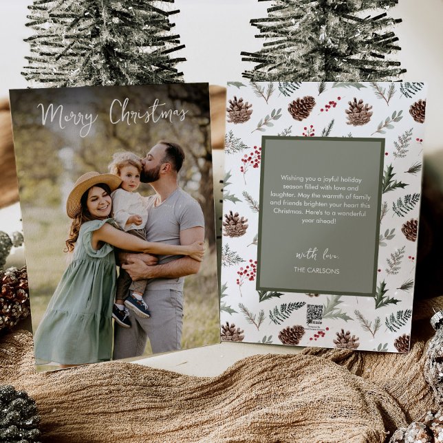 God jul Modern foto Julkort (Skapare uppladdad)