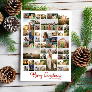 God Jul Modern Fotocollage Julkort