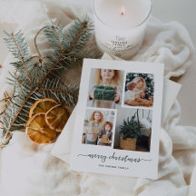 God Jul | Modern fyra fotokollage