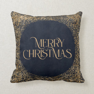 God jul Modern Guld-marinblått Elegant Kudde