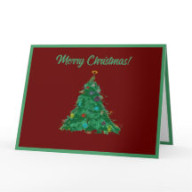 God Jul Modern Konst Söt Liten Träd