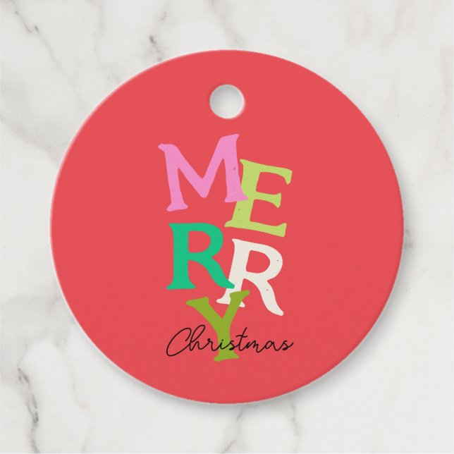 God Jul Modern Ljus Högtid Gåvor Etiketter (Framsida)