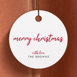 God Jul | Modern minimal typografi Gåvor Etiketter