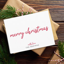 God Jul | Modern minimal typografi Helgkort