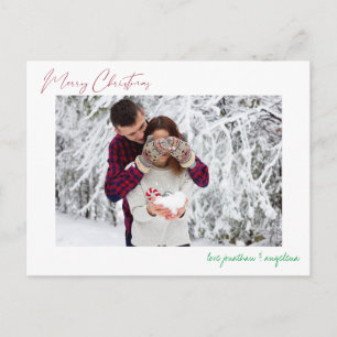 god jul Modern Minimalistiskt vykort för foton