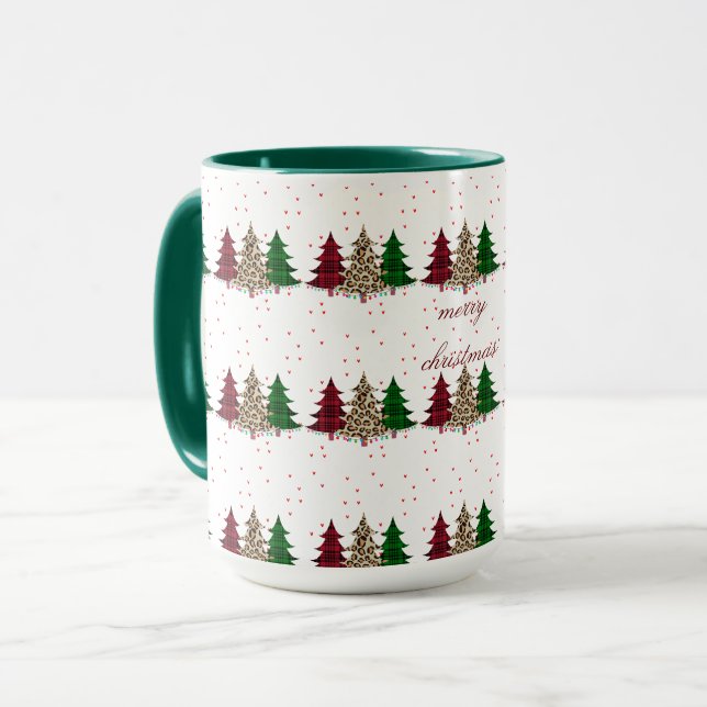 God jul Modern och Elegant Mugg (Framsida vänster)