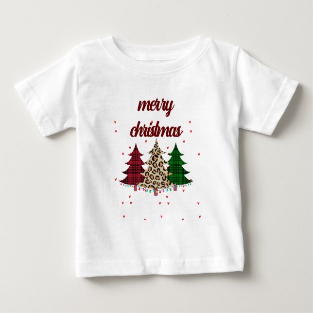 God jul Modern och Elegant T Shirt (Framsida)