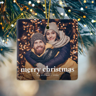 God jul Modern par Photo Julgransprydnad Keramik