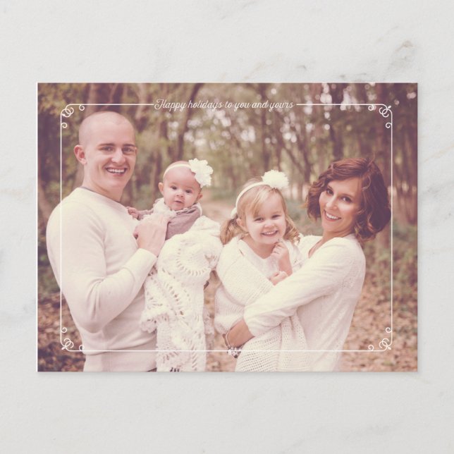 God jul Modern Photo Helgdag-vykort Helg Vykort (Framsida)